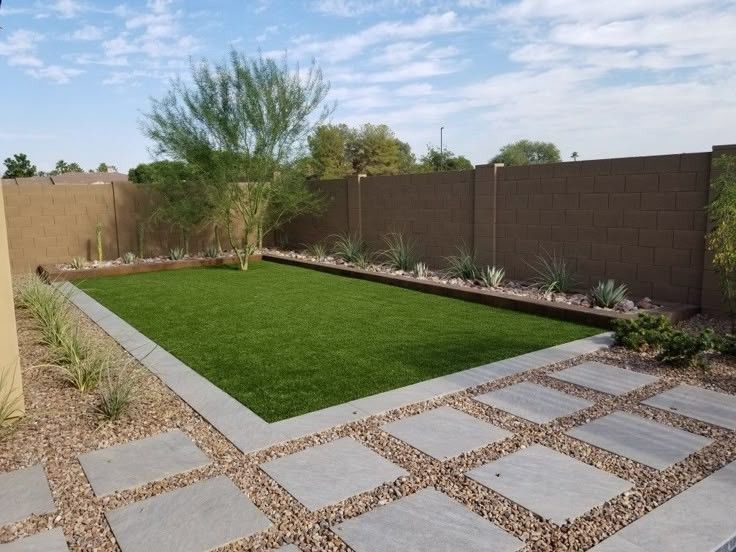 Completed yard installation